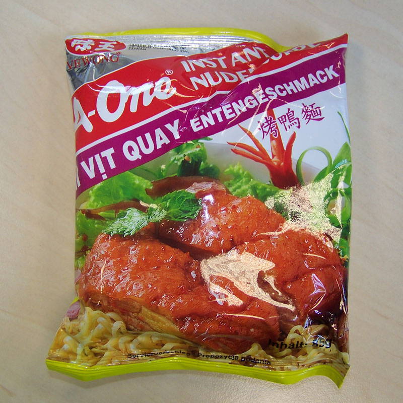 #196: A-One Instant Noodles "Mì Vịt Quay" (Entengeschmack) (Update 2022)