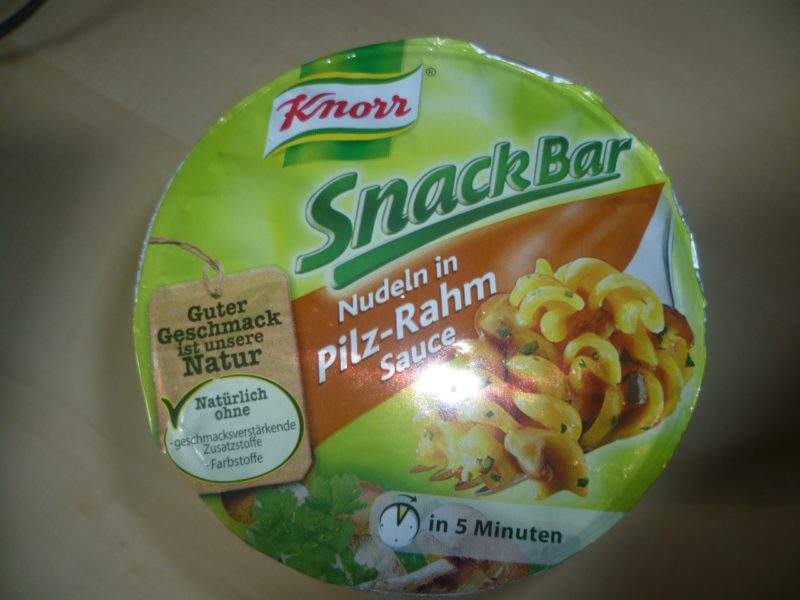 #282: Knorr Snack Bar "Nudeln in Pilz-Rahm Sauce"