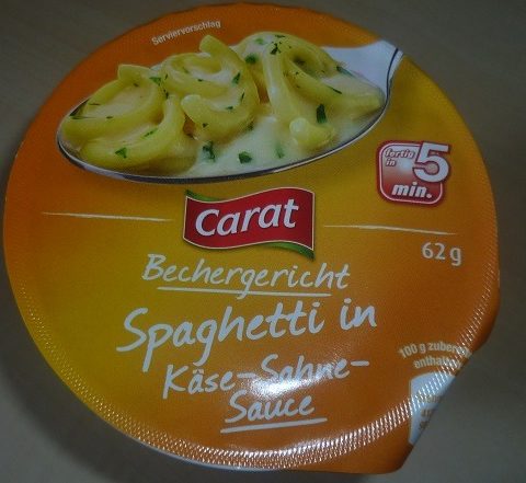 #545: Carat "Spaghetti in Käse-Sahne-Sauce" Bechergericht