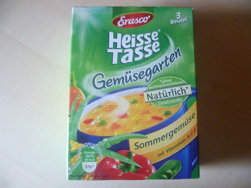 #558: Erasco Heisse Tasse Gemüsegarten "Sommergemüse"