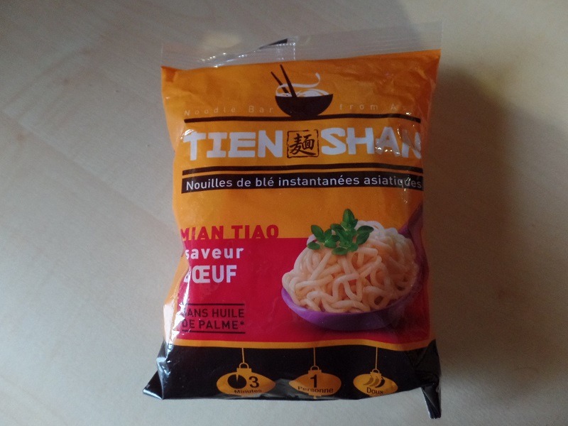 #609: Tien Shan "Nouilles de blé instantanées saveur bœuf" (Mian Tiao)