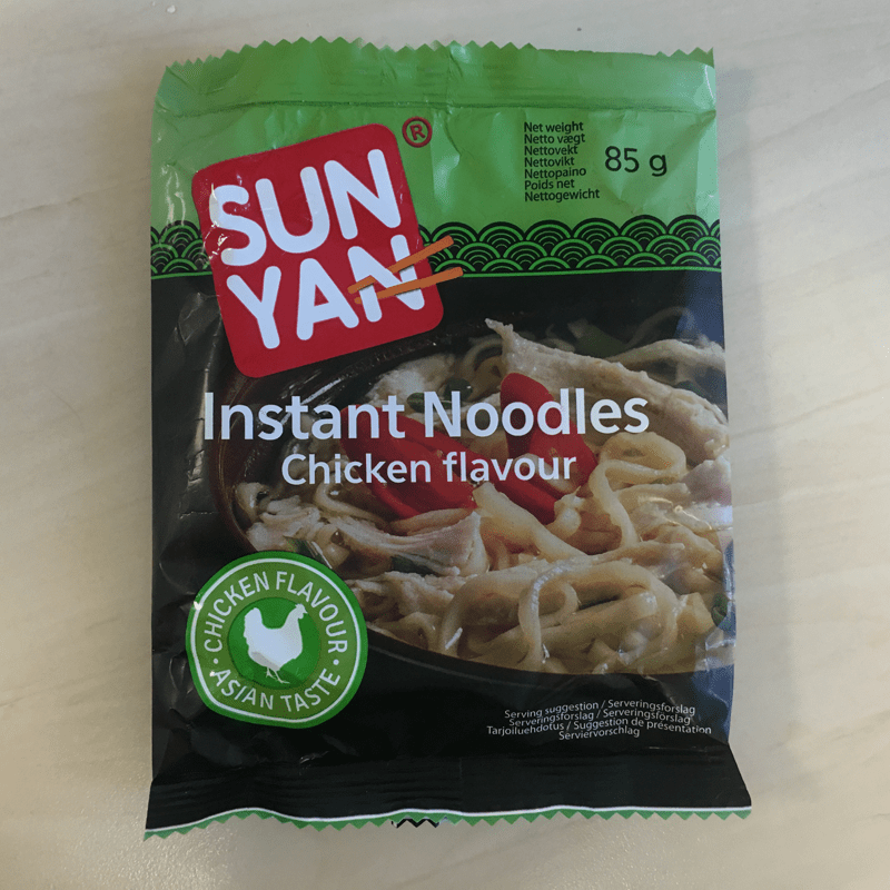 #617: Sun Yan Instant Noodles "Chicken Flavour"