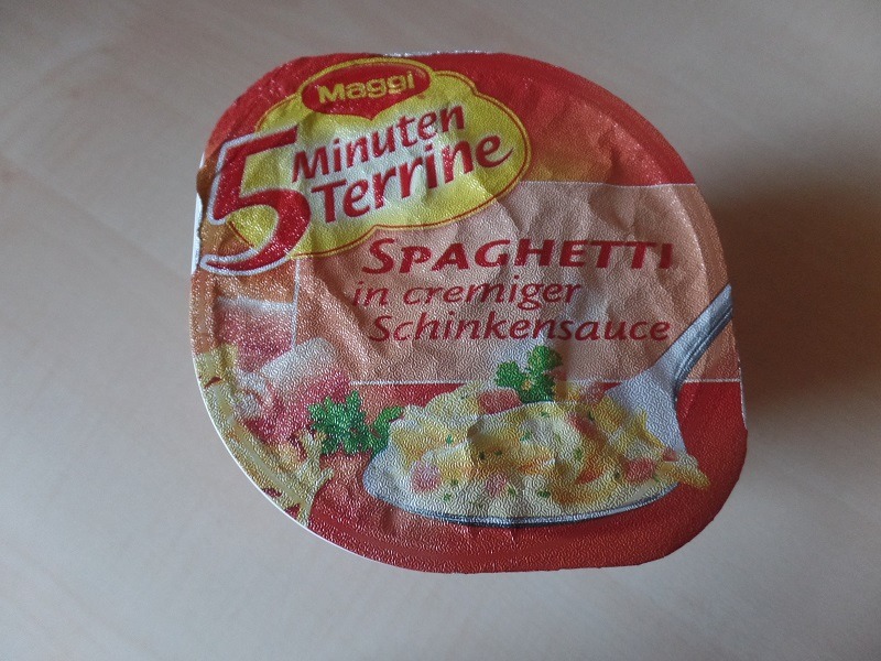 #676: Maggi 5 Minuten Terrine "Spaghetti in cremiger Schinkensauce"