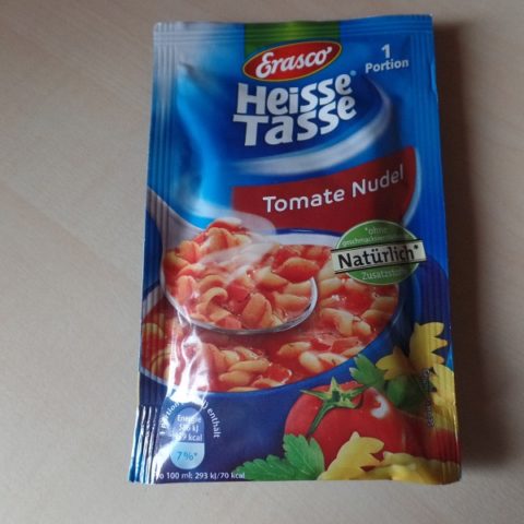 #681: Erasco Heisse Tasse "Tomate Nudel"