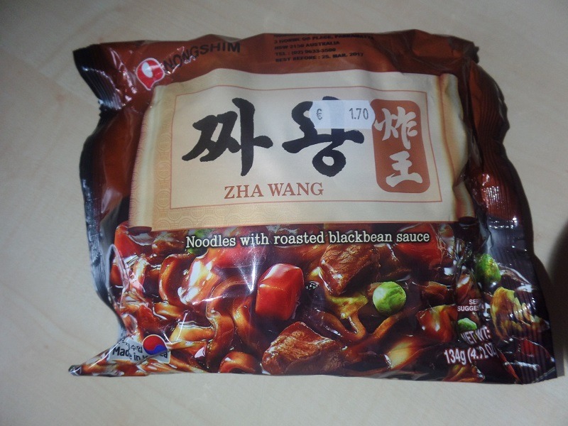 #1072: Nongshim "Zha Wang" (Noodles with Roasted Blackbean Sauce)