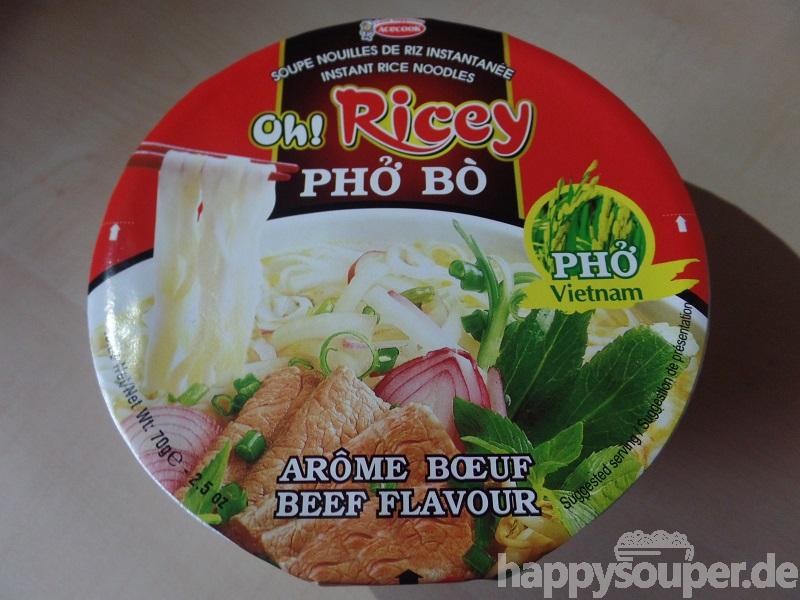 #1224: Acecook “Oh! Ricey Phở Bò” (Instant Rice Noodles Beef Flavour) Bowl