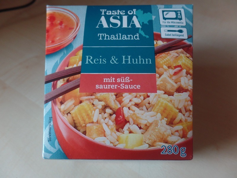 #1301: Taste of Asia Thailand "Reis & Huhn mit süß-saurer-Sauce"