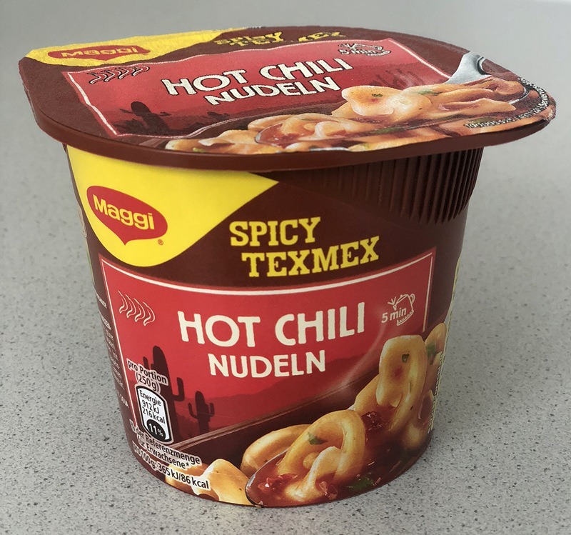 #1379: Maggi 5 Minuten Terrine "Spicy Texmex Hot Chili Nudeln"