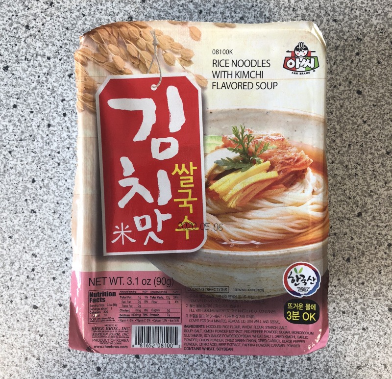 #1417: Rhee Bros. Assi Brand "Rice Noodles with Kimchi flavoured Soup"