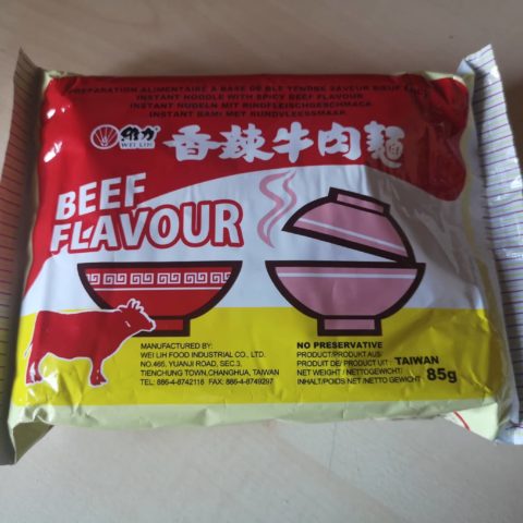 #1665: Wei Lih "Instant Noodles with Spicy Beef Flavour" (Update 2022)