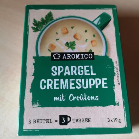 #1661: Aromico "Spargel Cremesuppe mit Croûtons"