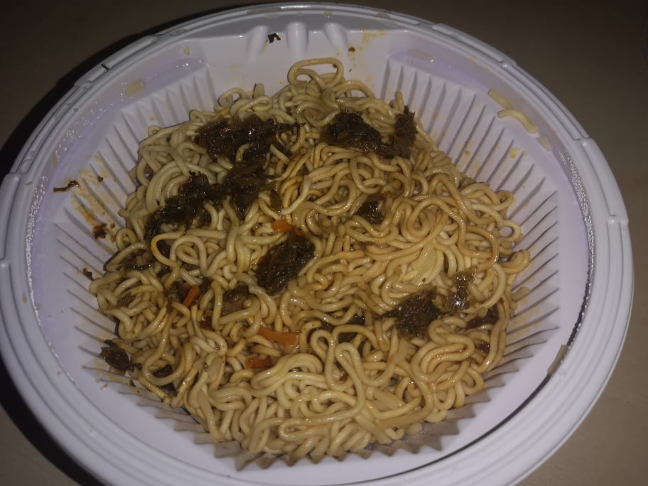 #1760: Master Kong "Sour Cabbage & Beef Stir-Fried Instant Noodles" Bowl