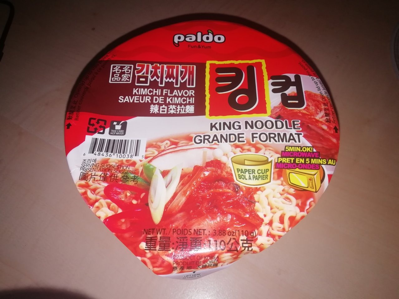 #1561: Paldo King Noodle „Kimchi Flavor“ (Bowl)