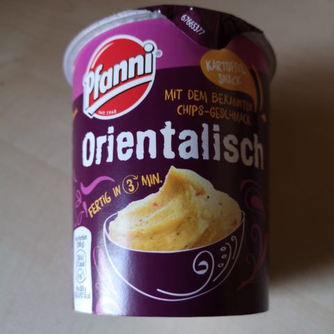 #2025: Pfanni Kartoffel Snack mit dem bekannten Chips-Geschmack "Orientalisch"