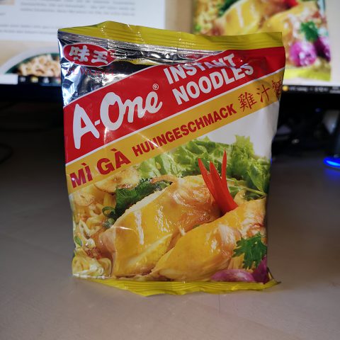 #199: A-One Instant Noodles "Mì Gà" (Huhngeschmack) (Update 2022)