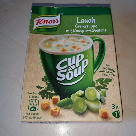 #2303: Knorr Cup a Soup "Lauch Cremesuppe mit Knusper-Croûtons"