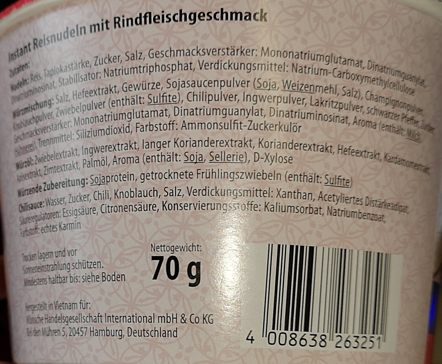 #2102: Lorado "Phở Bò" Instant Reisnudeln mit Rindfleischgeschmack (Update 2022)