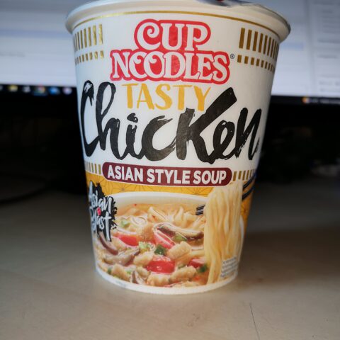 #2368: Nissin Cup Noodles "Tasty Chicken" Asian Style Soup