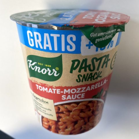 Knorr Pasta-Snack "Tomate-Mozzarella-Sauce"