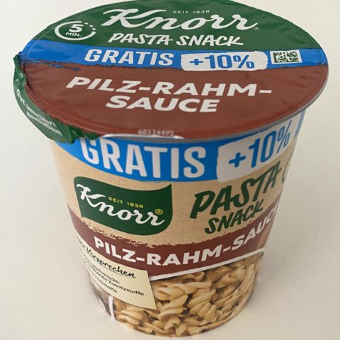 Knorr Pasta Snack Pilz Rahm Sauce