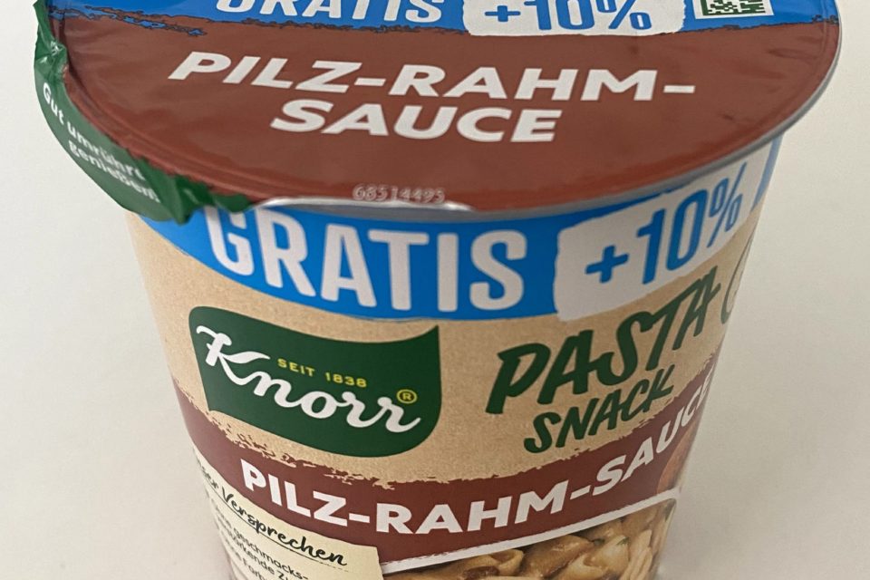 Knorr Pasta Snack Pilz Rahm Sauce