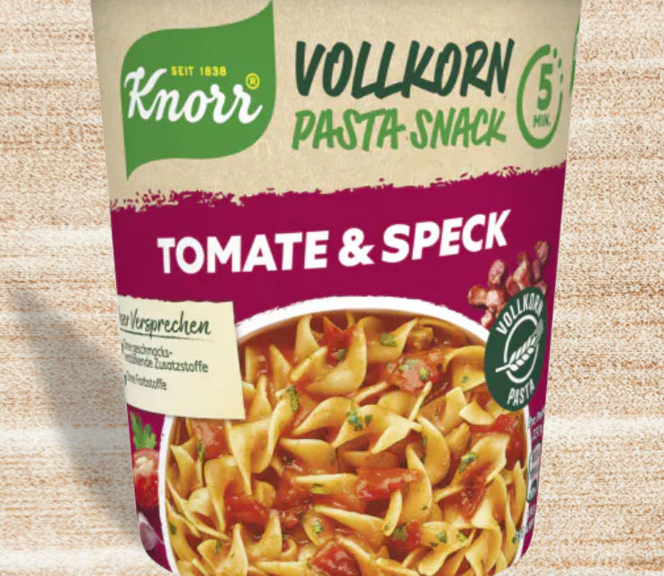 Knorr Vollkorn Pasta Snack Tomate & Speck