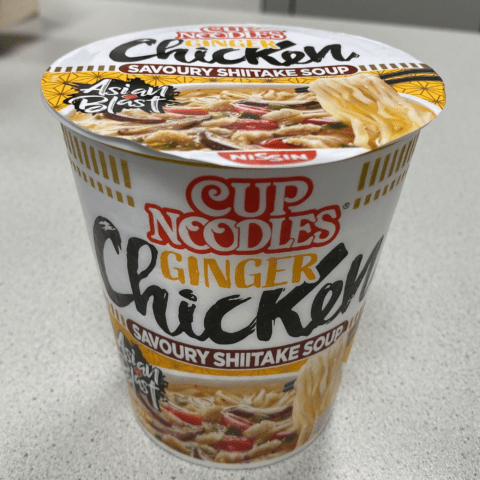 #1747: Nissin Cup Noodles "Ginger Chicken - Savoury Shiitake Soup" (Update 2022)