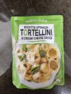 Pasta-Quick Ricotta-Spinach Tortellini in Cream-Chesse Sauce Front