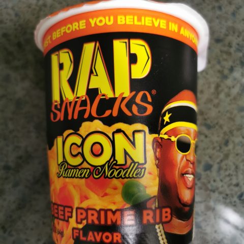 #2243: Rap Snacks " Icon Ramen Noodles Beef Prime Rib Flavor" Cup