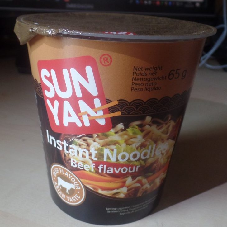 #1511: Sun Yan Instant Noodles "Beef Flavour" Cup