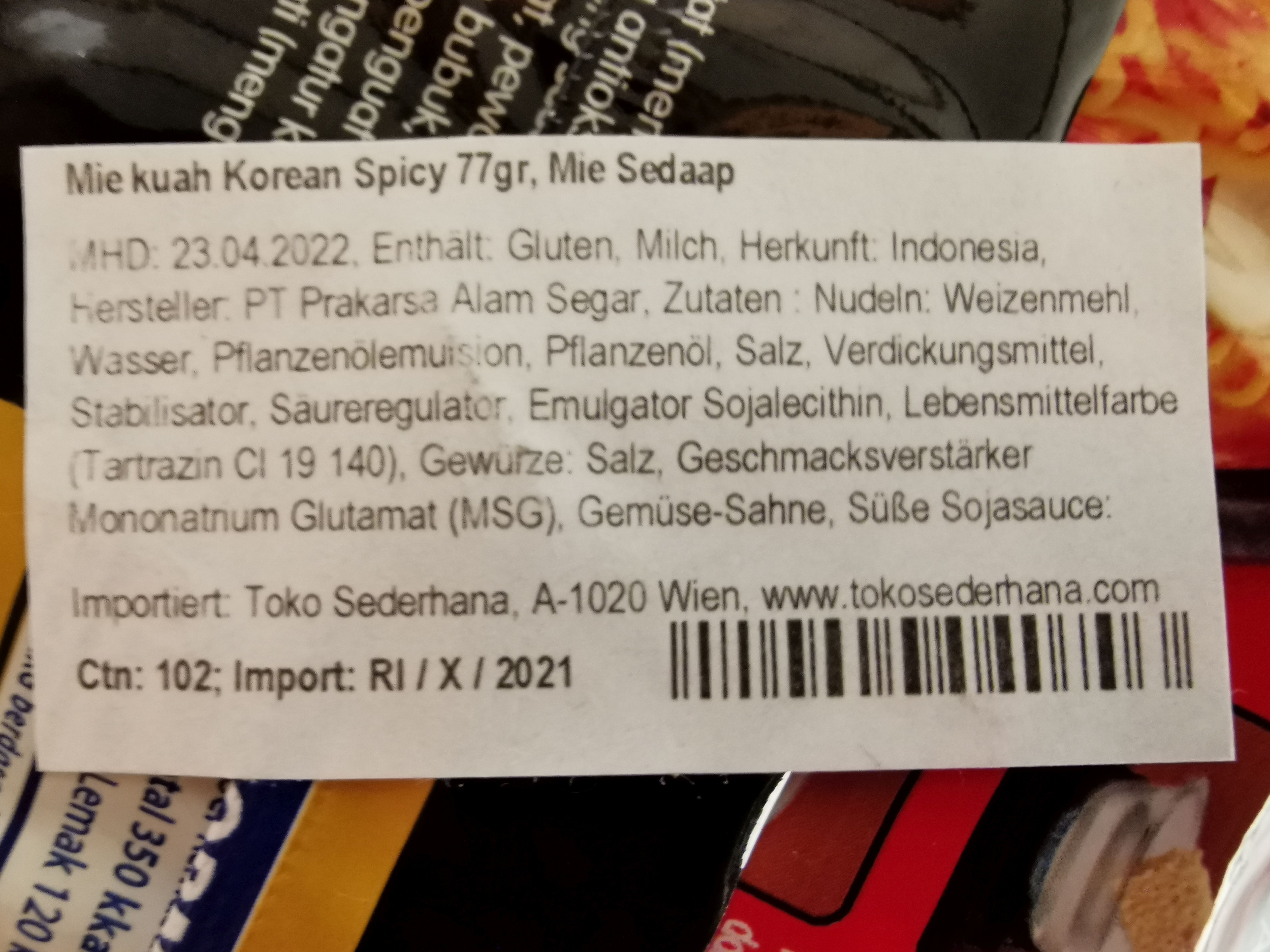 #2275: Wingsfood "Mi Sedaap Selection Korean Spicy Soup"